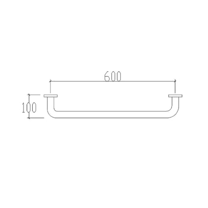 Μπάρα στήριξης inox 60cm