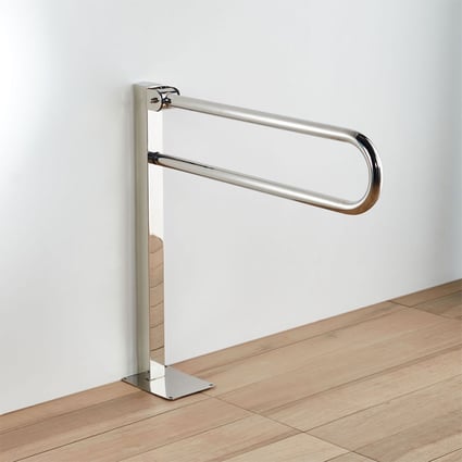 Μπάρα τοίχου ανακλινόμενη με κολώνα Inox 82008