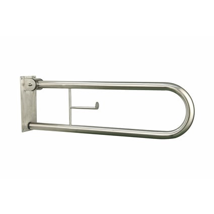 Μπάρα τοίχου ανακλινόμενη με χαρτοθήκη Inox 