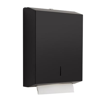 Επιτοίχια θήκη για χειροπετσέτες Black Matt Gedy