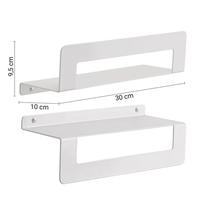 Πετσετοθήκη-Ραφιέρα Cielo 30cm White Matt  Gedy