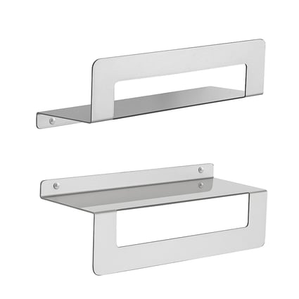 Πετσετοθήκη-Ραφιέρα Cielo 30cm Brushed Gedy