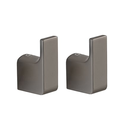 Άγκιστρο 2 τμχ Pirenei Gun Metal (PVD) Gedy