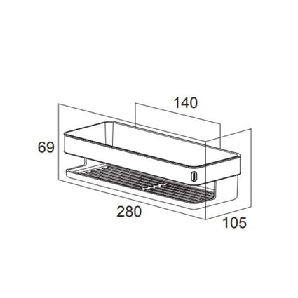 Σπογγοθήκη Tiger Μαύρο Ματ 