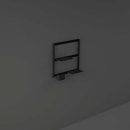 Ραφιέρα Joy Uno Black Mat 60x60cm Rak Ceramics