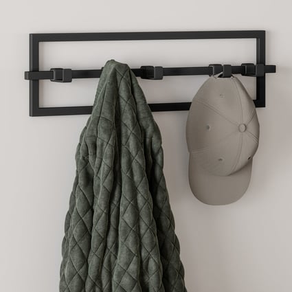 Κρεμάστρα με 5 άγκιστρα Cubiko Black 1016881-040