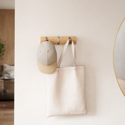 Κρεμάστρα με 3 άγκιστρα Flip Natural 318853-390