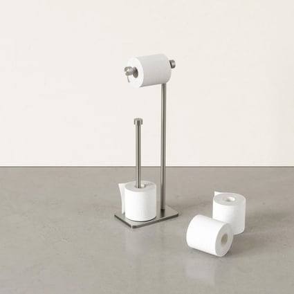 Χαρτοθήκη επιδαπέδια Cappa toilet paper Nickel Umbra