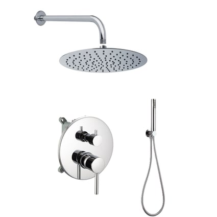 Σετ εντοιχισμού ντους Chrome Sphera 