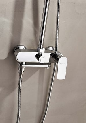 Στήλη Ντους Roma 3 εξόδων με ανακλινόμενη εκροή chrome 53252