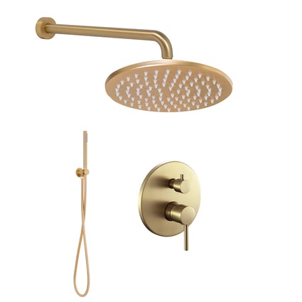 Σετ εντοιχισμού ντους Oro Spazzolato opaco Sphera