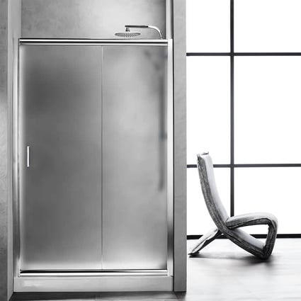 Καμπίνα συρόμενη δίφυλλη frosted New Tema 100x180 cm