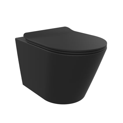 Λεκάνη κρεμαστή Rimini Round Black 