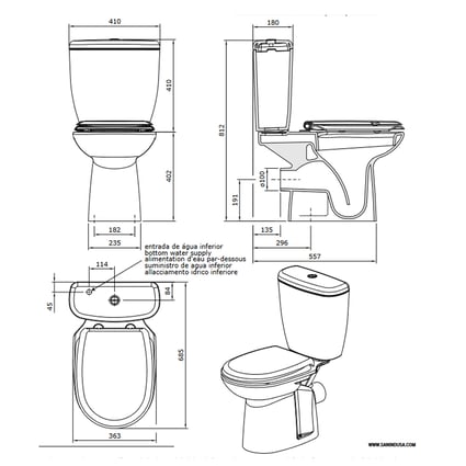 Λεκάνη Aveiro pack Sanindusa 103936004