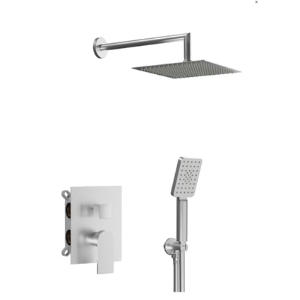 Σετ εντοιχισμού ντους Alpha Nickel EC208