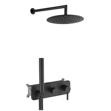 Σετ εντοιχισμού ντους Urban Flow Black Matt ER234