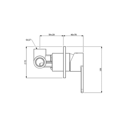 Μπαταρία Εντοιχισμού Glam 1 εξόδου
