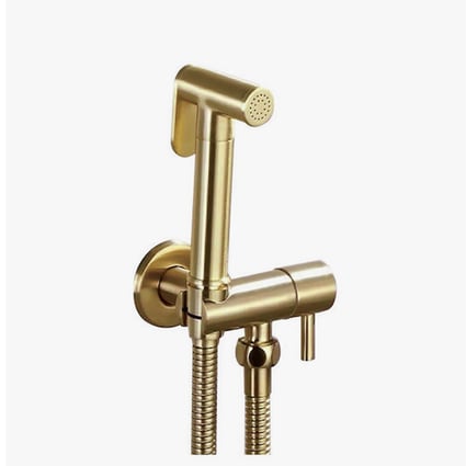 Ντουζάκι Μπιντέ Round Gold Interflex 