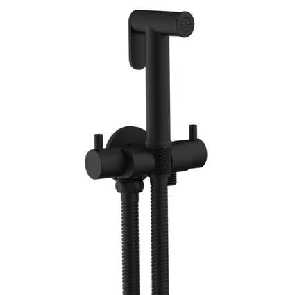 Ντουζάκι Μπιντέ Round Black Matt Interflex 097883