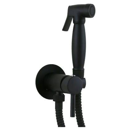 Ντουζάκι μπιντέ Black Matt D09181