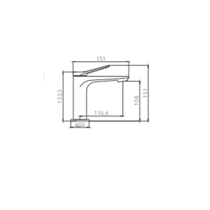 Μπαταρία Νιπτήρος Borras Avance 3761GR Gun Metal