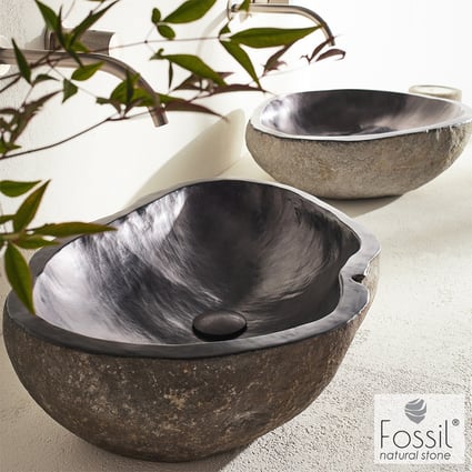 Νιπτήρας Πέτρινος Vero Riverstone Ø50-60 cm