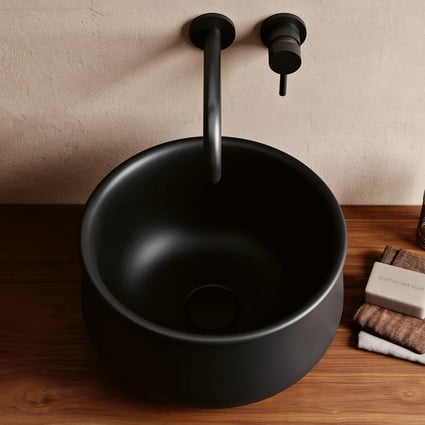 Νιπτήρας Poeme Black Matt Ø38 cm 