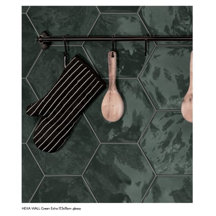 Πλακάκι Hexa green echo 17.5x15 cm