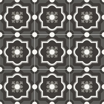 Πλακάκι Patchwork Black&White 04 20x20 cm