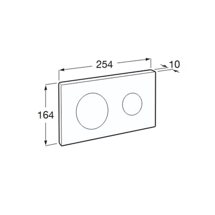 Πλακέτα PL10 Dual Onyx A890189264 Roca
