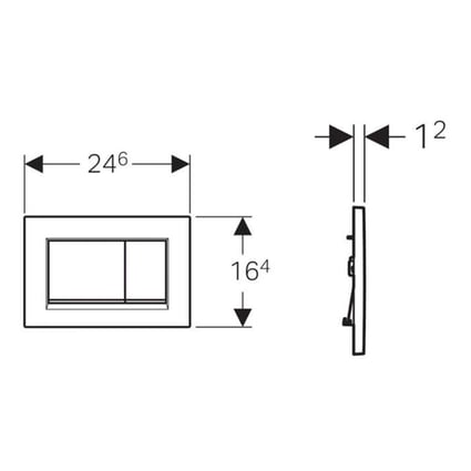Πλακέτα Sigma 30 Λευκή Geberit 115.883.01.1