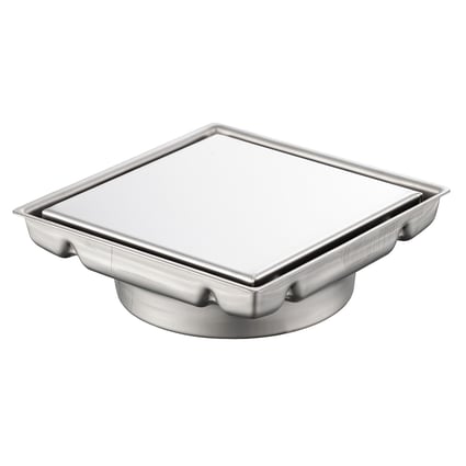 Σιφόνι δαπέδου Griglia Chrome 13x13 cm