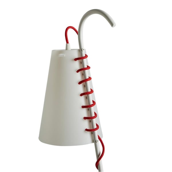 Τραπεζάκι με λάμπα Chiara bianco