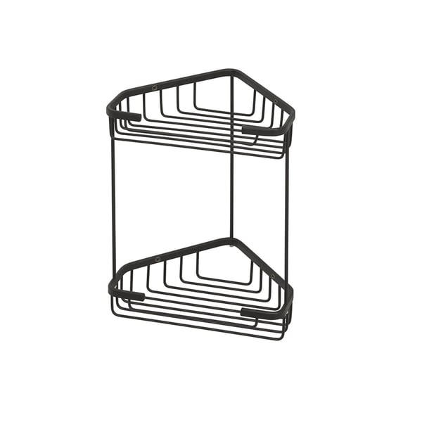 Ραφιέρα μπάνιου διπλή  Βlack  Matt Gedy 248114 