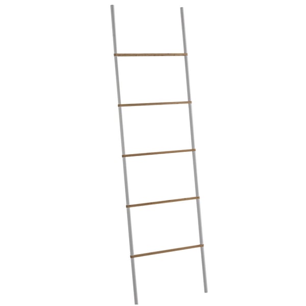 Σκάλα Kenta White/ Bamboo Gedy