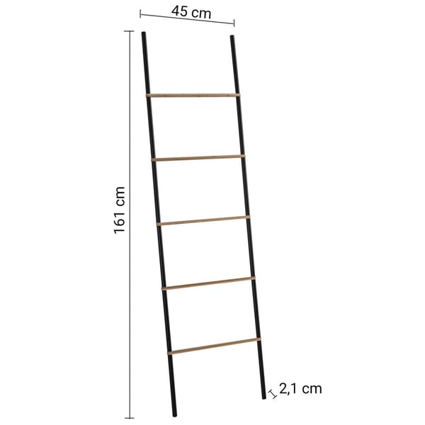 Σκάλα Kenta Black/ Bamboo 303141 Gedy