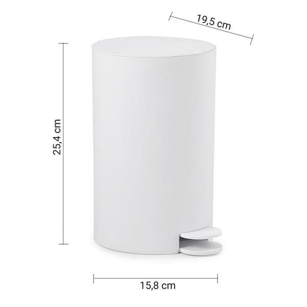 Χαρτοδοχείο Sharon white matt 3L Gedy