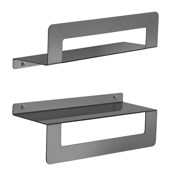 Πετσετοθήκη-Ραφιέρα Cleo 30cm Gun Metal  Gedy