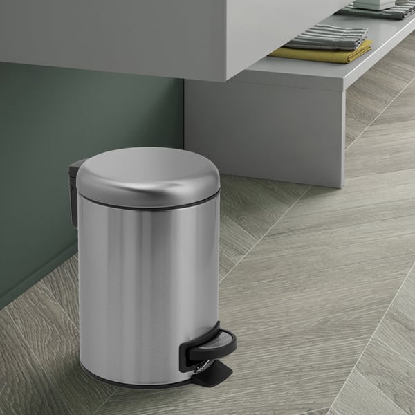 Χαρτοδοχείο Potty Brushed 3L Gedy