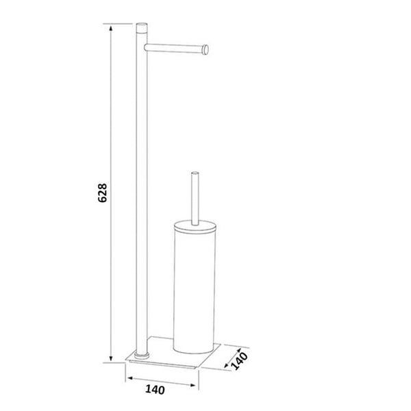 Χαρτοθήκη και Πιγκάλ Trilly White Matt TR3222