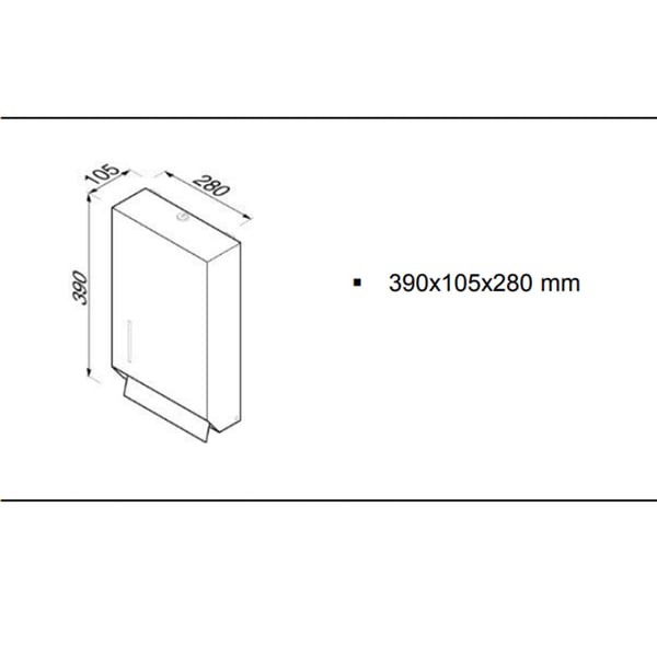 Θήκη για χειροπετσέτες Geesa Inox 1231