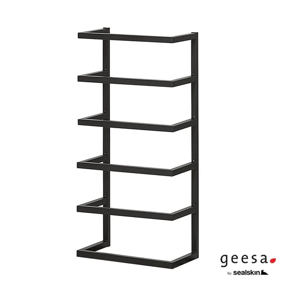 Επιτοίχια θήκη για πετσέτες Sealskin Black Matt