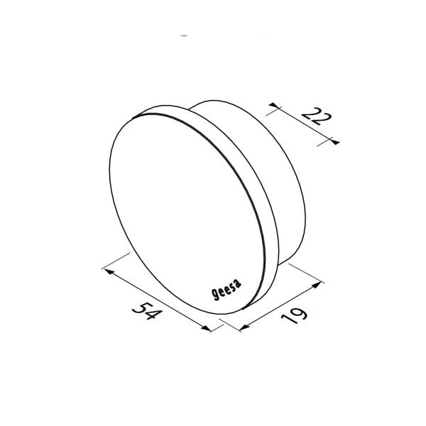 Άγκιστρο μονό Opal Black Brushed 1,9cm