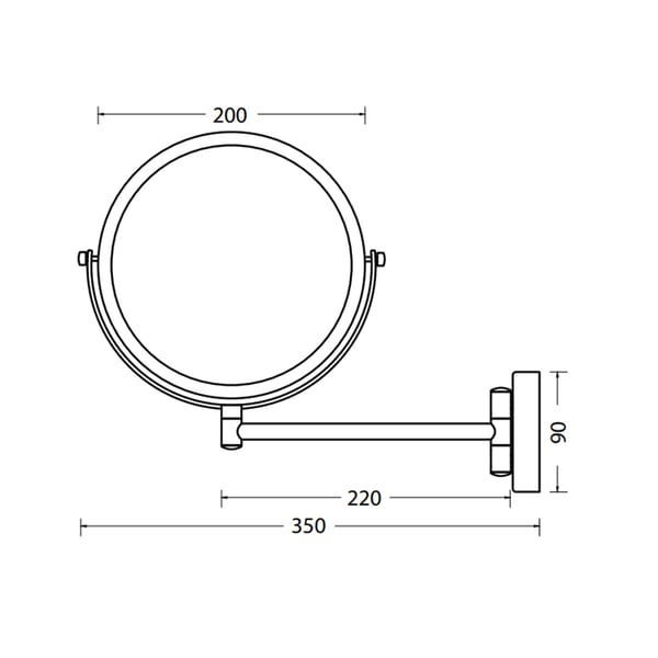 Καθρέπτης μακιγιάζ Luminor R5304-100