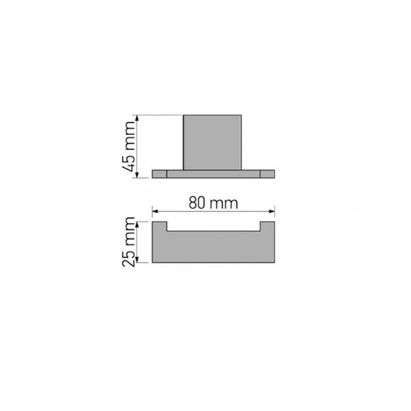 Άγκιστρο Διπλό Monogram Brushed Nickel 120418-A73