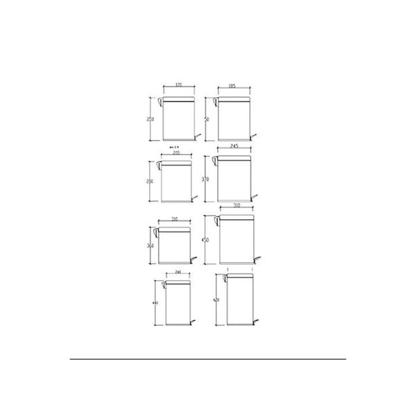 Χαρτοδοχείο 5lt Soft Close SS307