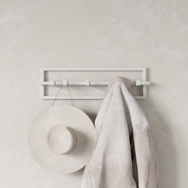 Κρεμάστρα με 5 άγκιστρα Cubiko White 1016881-660