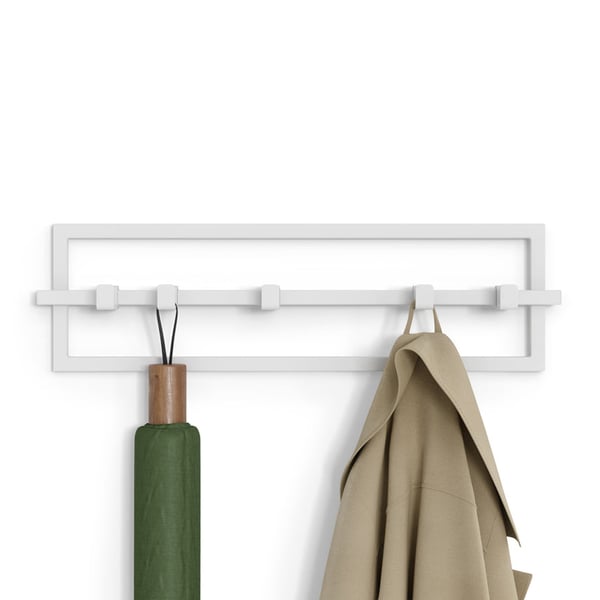 Κρεμάστρα με 5 άγκιστρα Cubiko White 1016881-660