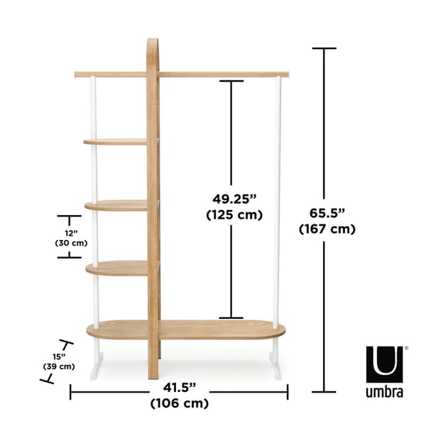 Κρεμάστρα Δαπέδου Bellwood 1019131-668 Natural-White Umbra