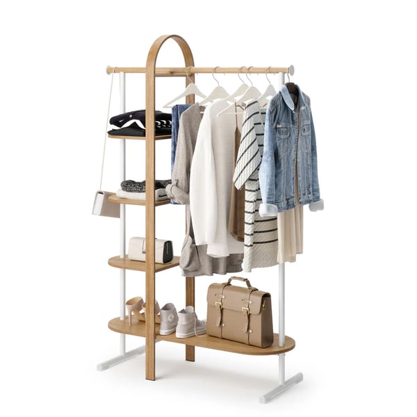 Κρεμάστρα Δαπέδου Bellwood 1019131-668 Natural-White Umbra